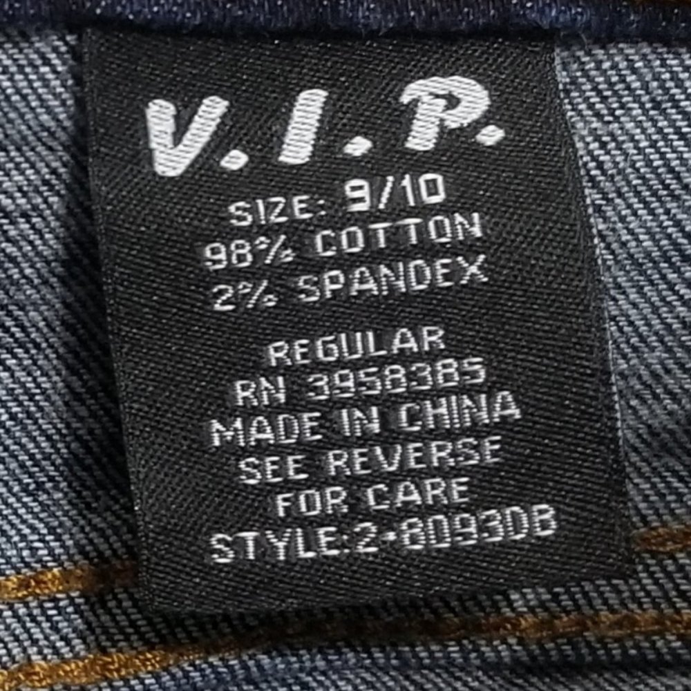 distressed VIP sz 9/10 women's jeans - Picture 6 of 9